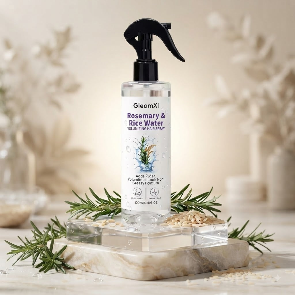 Rosemary & Rice Water Hair Spray – Natural, Lightweight, Non-Greasy