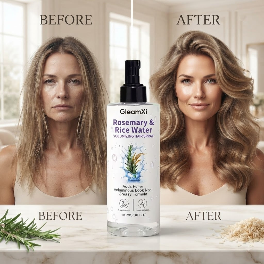 Rosemary & Rice Water Hair Spray – Natural, Lightweight, Non-Greasy