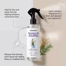Rosemary & Rice Water Hair Spray Made with 100% Natural Extracts Lightweight Non-Greasy Formula For Softer Smoother-Looking Hai