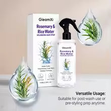 Rosemary & Rice Water Hair Spray Made with 100% Natural Extracts Lightweight Non-Greasy Formula For Softer Smoother-Looking Hai