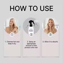 Rosemary & Rice Water Hair Spray Made with 100% Natural Extracts Lightweight Non-Greasy Formula For Softer Smoother-Looking Hai